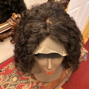 Curly Black Lace Front Wig